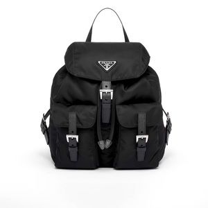 Prada re-nylon buckle backpack
